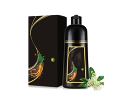 2026 champú Tinte 3 em 1 500ml Extractos Vegetales Nutrição Profunda Seguro Fácil de Usar Cor Preta para Cabelo Homens Mulheres