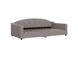 Day Bed, Day Beds Vidaxl Cinzento-acastanhado Tecido (100 X 200 Cm)