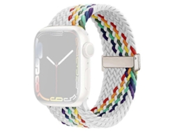 Pulseira De Nylon De Substituição Compatível Com Apple Watch Series 9, 8, 7, 41 Mm / 6, 5, 4 Se , Se (2022), Se 40 Mm / 3, 2, 1, 38 Mm Facpoet (2023)