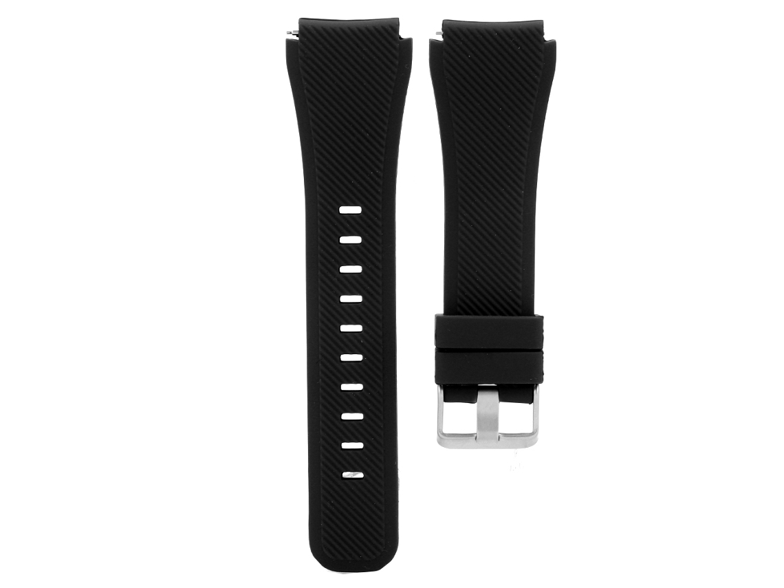 Correa De Reloj De Gel De Sílice Ajustable Para Samsung Gear S3 Frontier/classic Negro