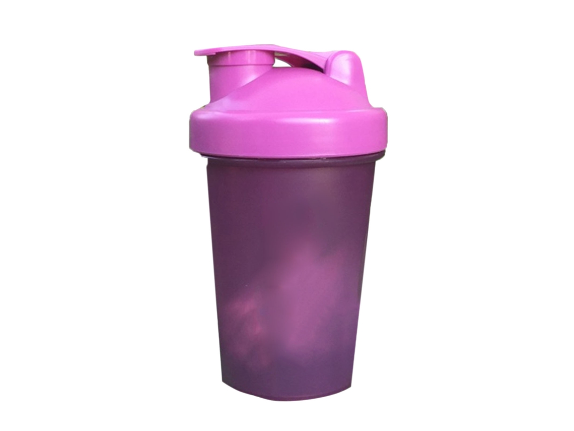 Copo Agitador De Proteína Em Pó Pp Com Bolas De Aço Inoxidável Para Misturar 500ml Roxo  Slowmoose
