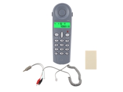 Testador Mali de Linha de Telefone C019 com Função de Chamada e Conectores Adicionais Cinza Azul