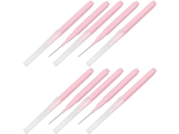 Escova Multifuncional De Plástico Shineofi Para Chuveiro, Em Nylon E Rosa, Pacote Com 10 Peças Para Limpeza De Orifícios