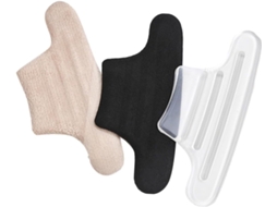 Conjunto De 3 Pares Protetores Calcanhar Em Gel Para Mulheres, Adesivos Invisíveis Antiderrapantes, Pretos Transparentes