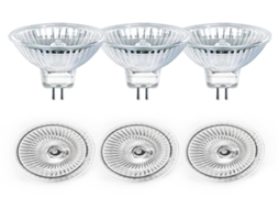 Lurelia Pack De 6 Lâmpadas Halógenas Mr16 Gu5.3 35w 12v, Branco Quente, Regulável, Sem Cintilação