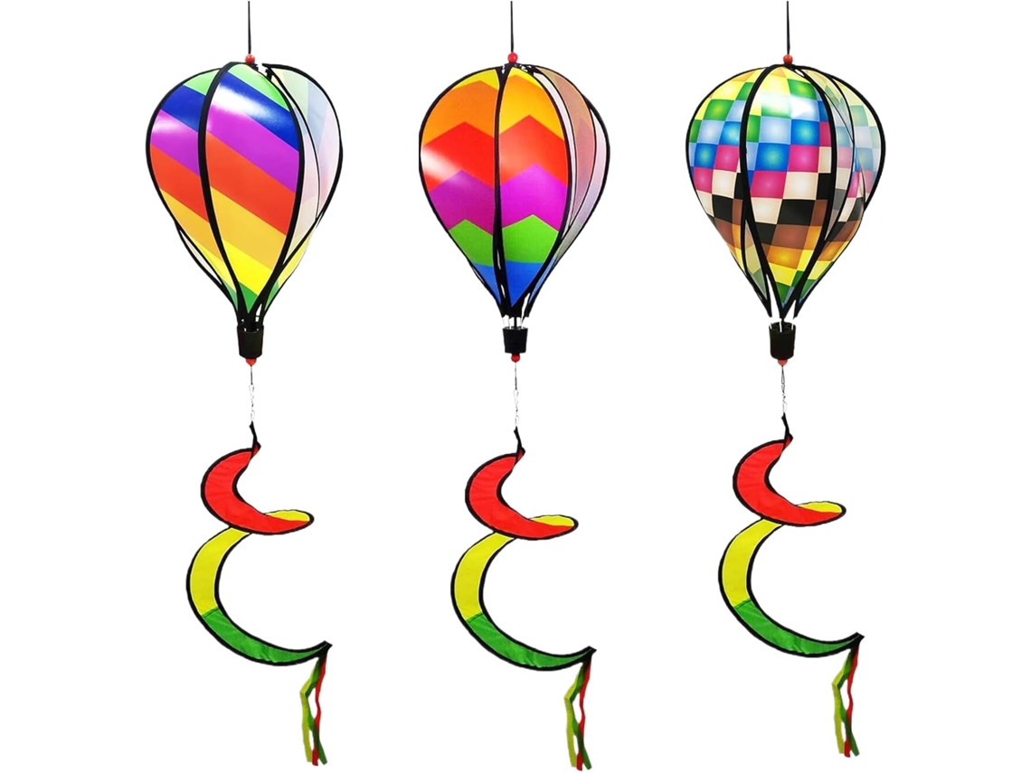 Cata vento Decorativo Cúpula de Vento Giratória 3 X Decoração Arco íris, Moinhos de Vento Entrelaçados para Pendurar, CHABERLU