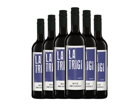 Vinho LA TRIGI Merlot Venezia (0.75 L - 6 Unidades)
