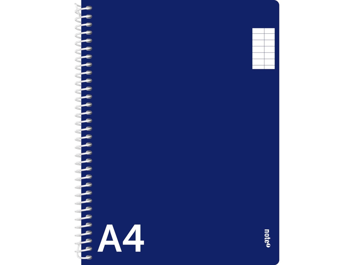 Caderno Espiral Pautado A4 Azul NOTE!
