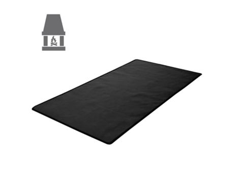 Tapete Texfire Technical Fabrics Multicamadas Fogo Isolante Térmico Texfire Protetor Piso Tecido Preto (100x75)