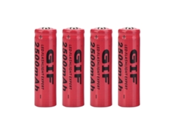 Aetheria 4 Baterias Recarregáveis 14500 de Lítio Li ion 2500mah com Grande Capacidade e Saída Contínua