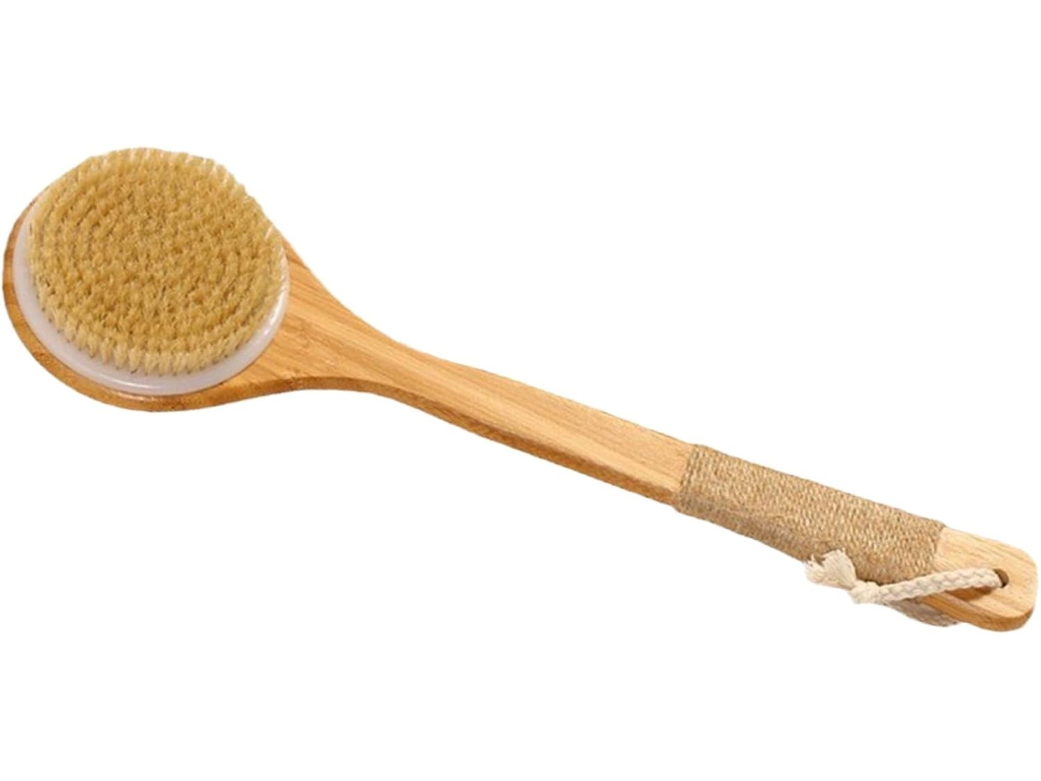 Escova De Costas Com Cabo Longo Para Esfoliação Suave E Portátil, Ideal Para Limpeza Profunda E Pele Sensível, Para Uso