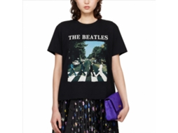 The Beatles Abbey Road Logo T-shirt Black Classic Unisex Adults Size:m