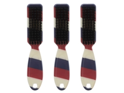 3 Peças De Brocha De Estilo E Limpeza Suave Para Barba Fade Com Cabo Ergonômico E Material Abs Resistente