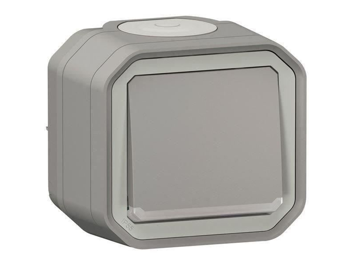 Interruptor Iluminado À Prova Dágua Legrand Plexo Ou Interruptor Bidirecional 10a Cinza