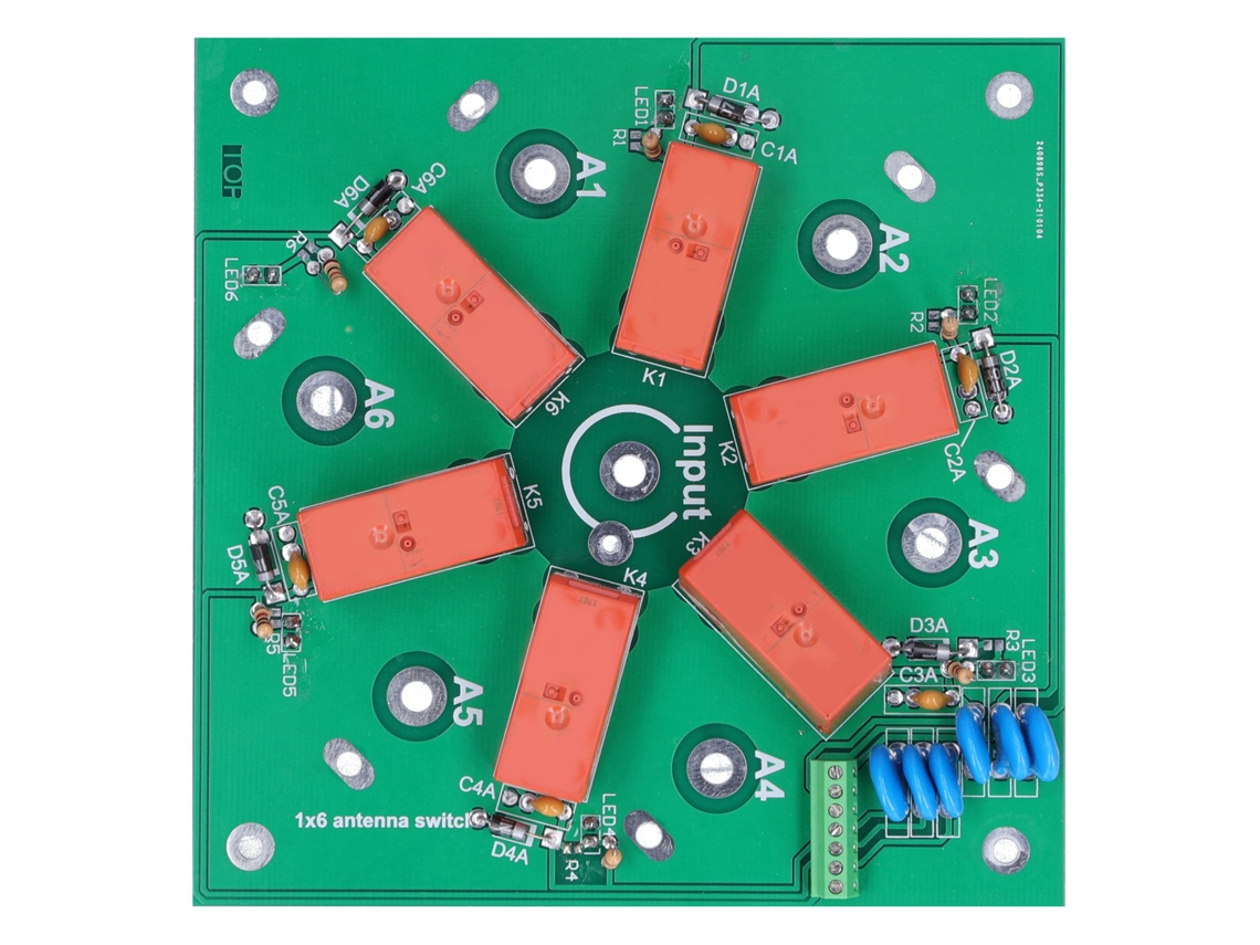 Antenna Switch Laxiscreed 6:1 Coaxial Com Controlo Remoto Para Tv E Satélite