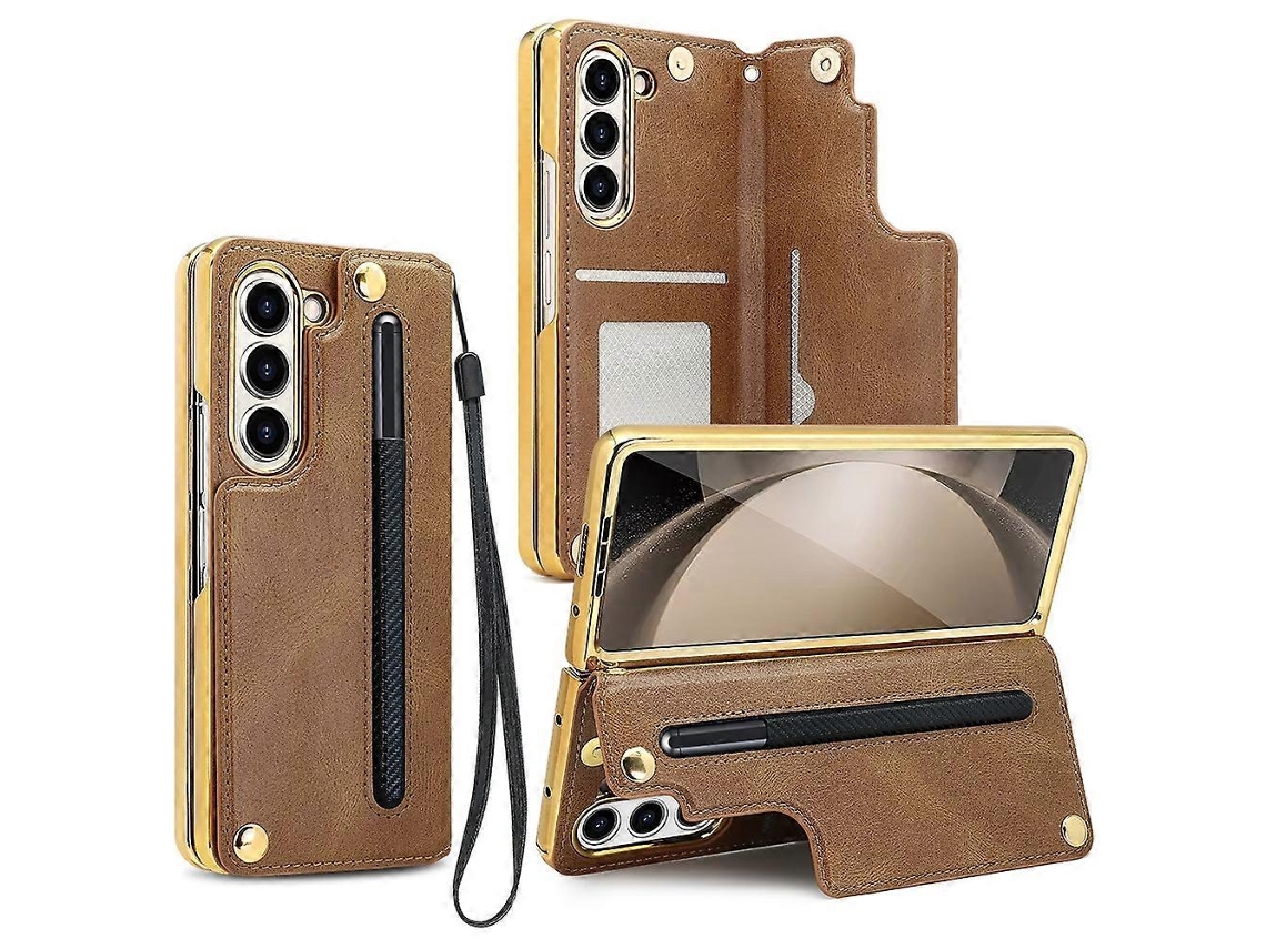 Vietao Capa Flip Dobrável Com Suporte Integrado Em Pu Para Samsung Galaxy Z Fold7