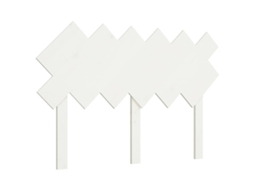 Bed Headboard, Bed Headboards Vidaxl Branco Madeira De Pinho (122.5 X 80.5 Cm)