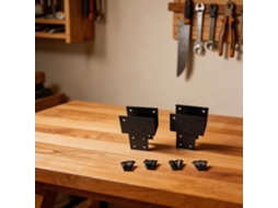 Conector De Coluna Viga Pérgola 4x 4 Polegadas, Suporte De Tampa Ferro 3, 5x 3, 5 Polegadas, Postes De Madeira, Âncora