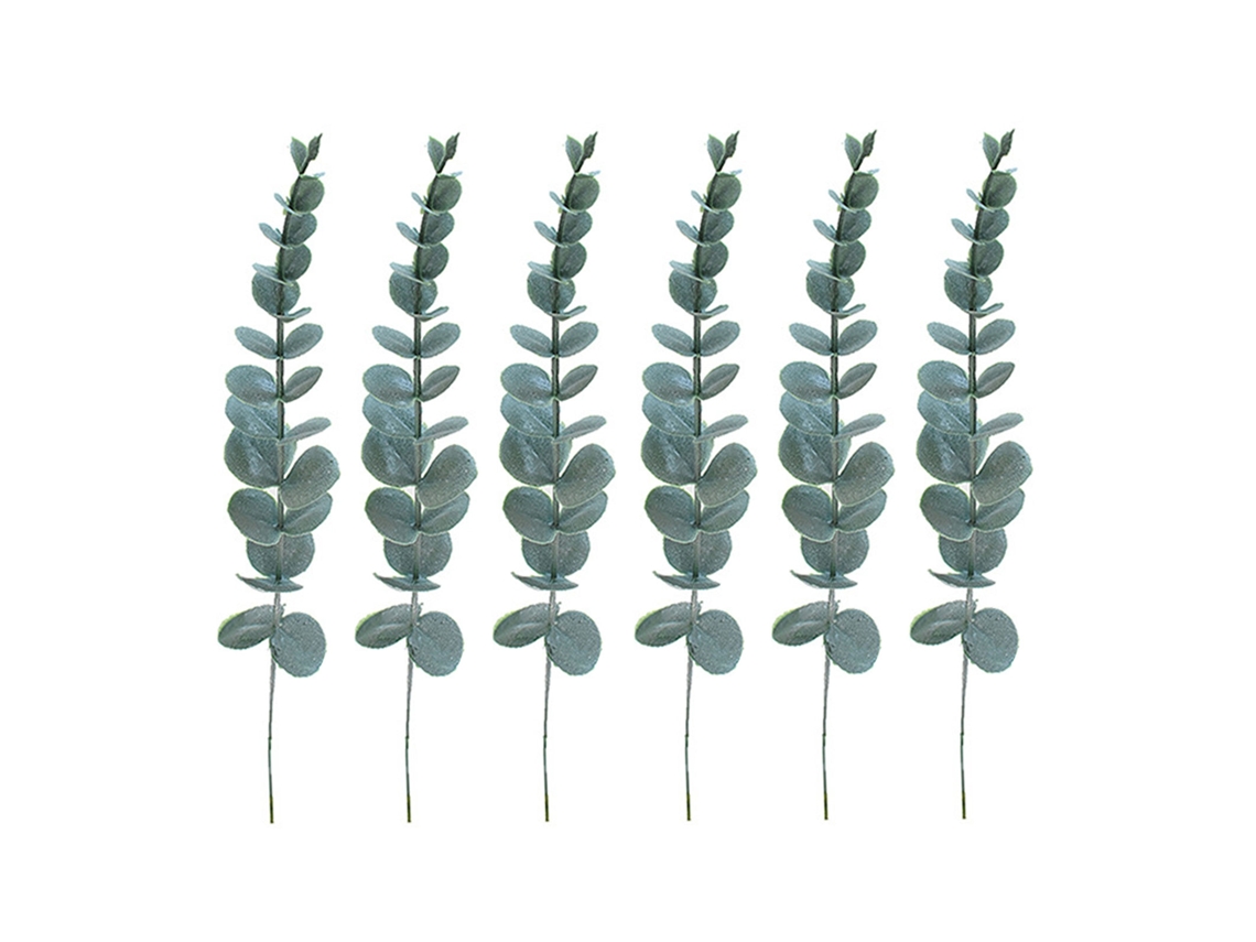 Pack de 6 Ramos de Eucalipto 38cm com Spray Branco LAXISCREED