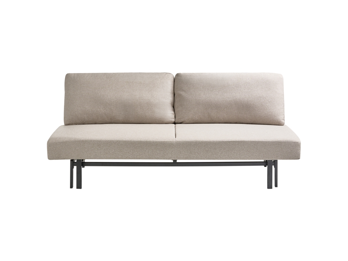 Sofá Cama Beliani Roykka De Tela Beige 201x94x84