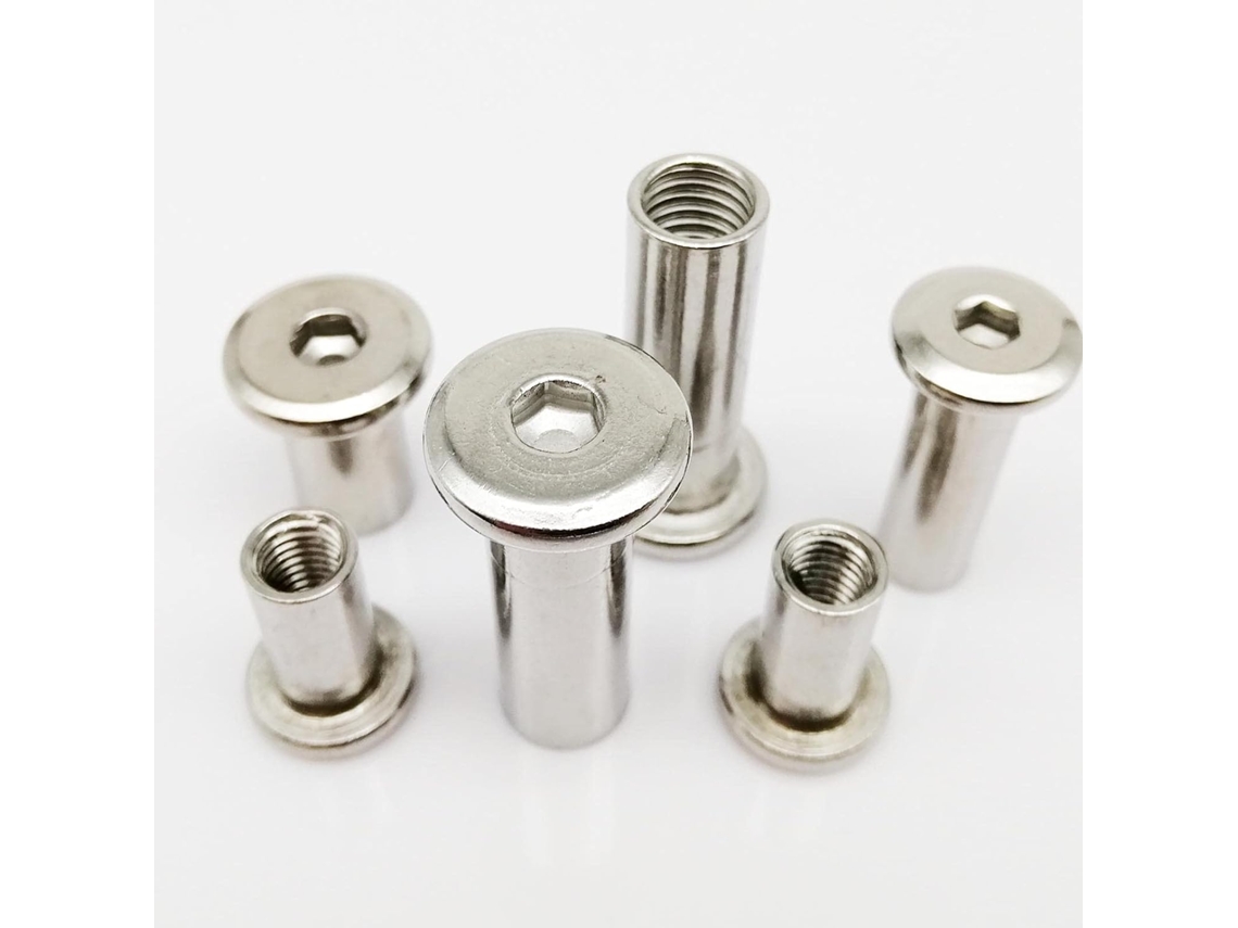 1 conjunto de 5 peças de conector Rebite com cabeça sextavada grande M6 M8 em aço inoxidável 304 - Tamanho M8x16mm