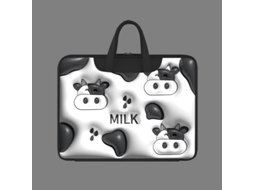 Capa HEXINYIGJLY para portátil, 13.3 polegadas, universal, almofadada, forro macio, vaca
