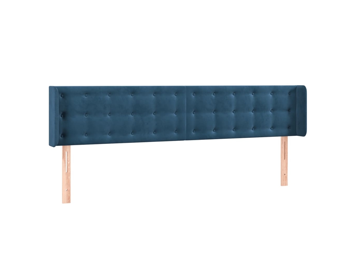 Headboard, Headboards Vidaxl Azul Veludo (163 X 16 X 78/88 Cm)