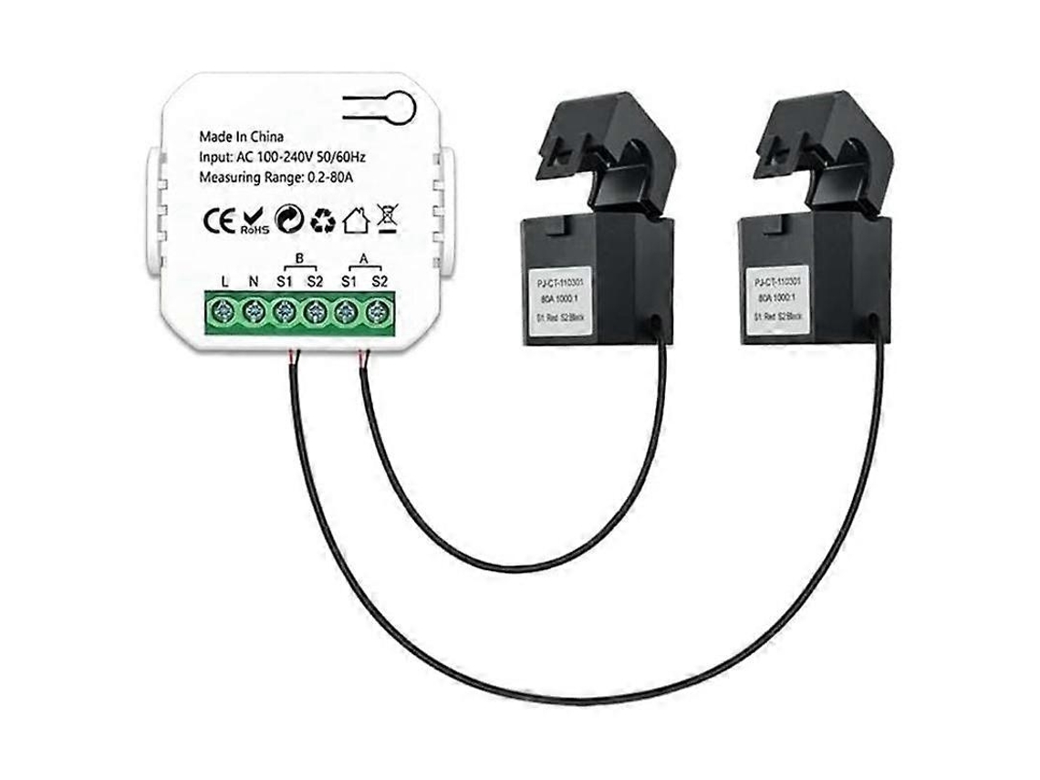 Medidor De Energia Inteligente Tuya Wifi Sistema Solar Fotovoltaico Produção De Energia Consumo Monitoramento Bidirecional Olysi Shop