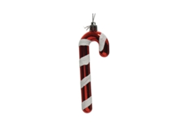 Decoração De Festa 2 Bastonetes De Açúcar Vermelho E Branco 12 Cm Interior