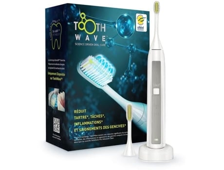 Escova De Dentes Elétrica Por Radiofrequência Toothwave Silk’n Recomendada Pela Ufsbd Branca Recarregável Silkn