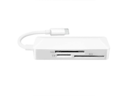 Leitor de Cartão Usb c Sd Tf/xd 3 em 1, Adaptador Hub para Leitor de Cartão de Memória AQUAFORGE