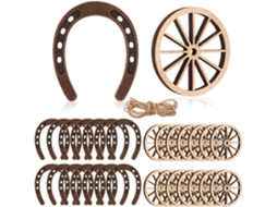 Decorações De Roues De Chariot Em Mini Fers À Cheval 28 Peças Para L'artisanat Para Decorações De Fête À Tema
