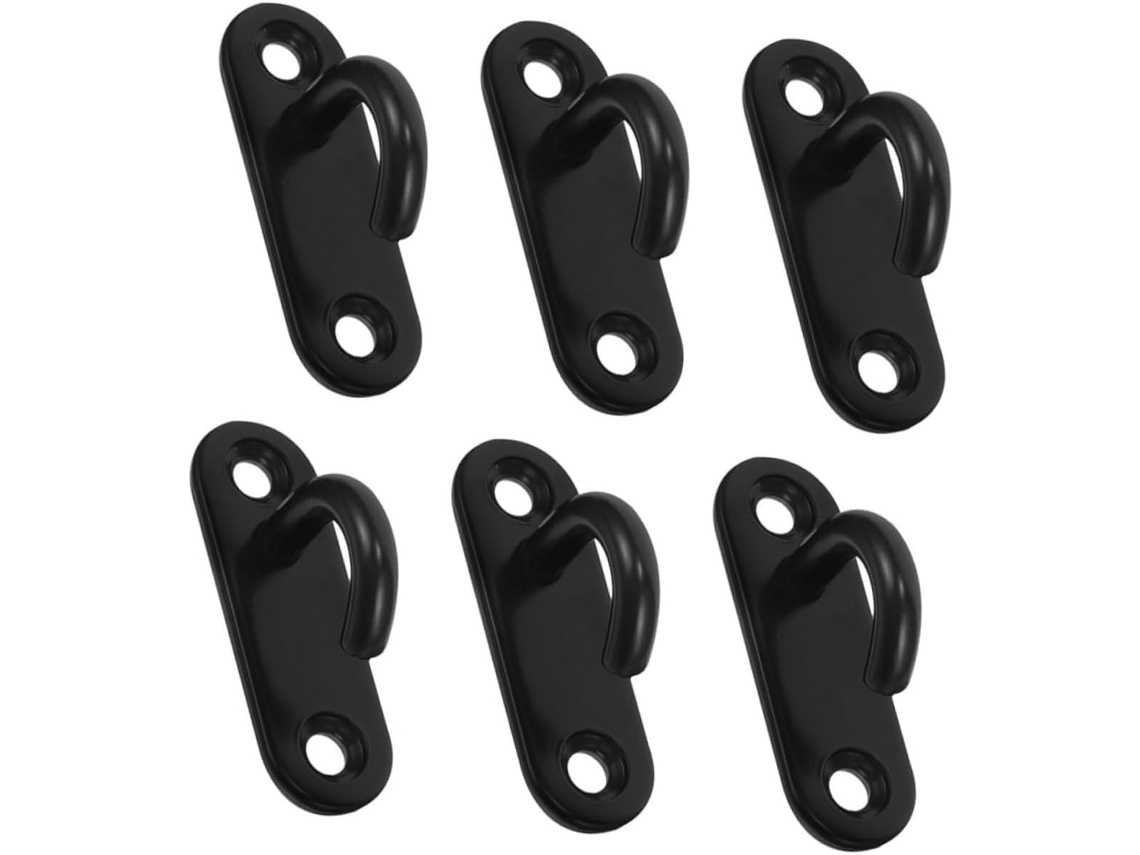 Conjunto De 6 Ganchos Aço Inoxidável Garneck Para Teto, Parede E Jardi