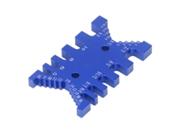 Ferramenta De Carpintaria Medida De Espiga Para Dovetail Jig De Alumínio Com Escala Métrica E Imperial Azul