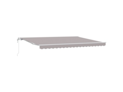 Toldo Retrátil Automático Cinza Claro Vidaxl Cinzento Claro Acrílico (4,5 X 3,5 M)