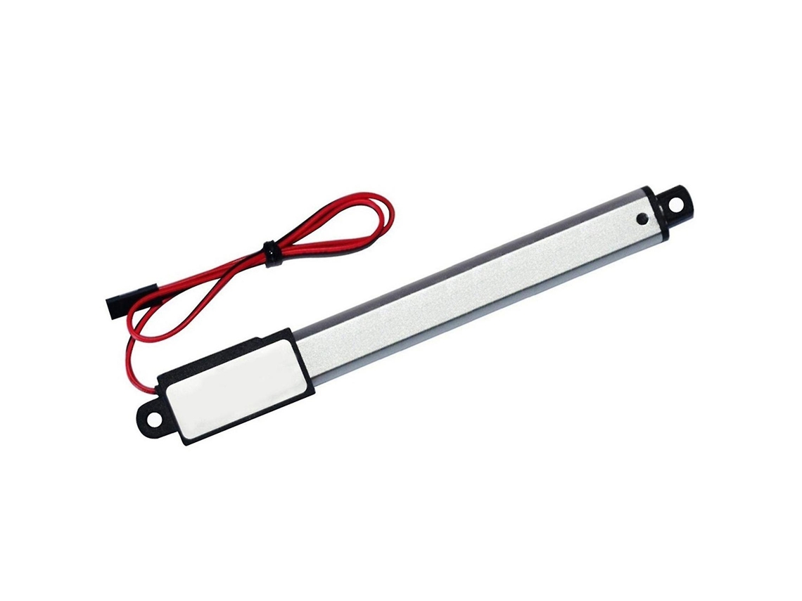 Mini atuador linear à prova d'água com curso de 100 mm, motor elétrico de 12 V CC para abridor de janelas, classificação IP54 (Slowmoose)