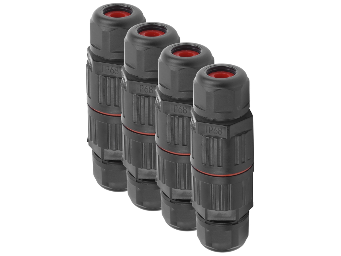Laxiscreed Conector Impermeável De 3 Pinos Ip68 Para Iluminação Exterior