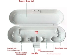 Estojo De Viagem Para Escova De Dentes, Pacote Com 2 Unidades, Estojo Para Escova De Dentes Elétrica, Para Escova De Dentes Elétrica Braun Oral-b.