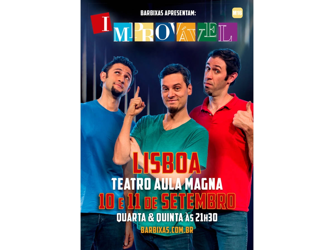 Bilhete IMPROVÁVEL CIA. BARBIXAS DE HUMOR|LISBOA