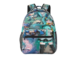 Mochila Hatsune Miku H180 Para Escola E Trabalho, Leve E À Prova Dágua, Mochila Estilosa Para Estudantes E Adultos J180 Olysi Shop