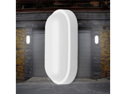 Aplique Oval Led 12w Preto 3 em 1 Ip65