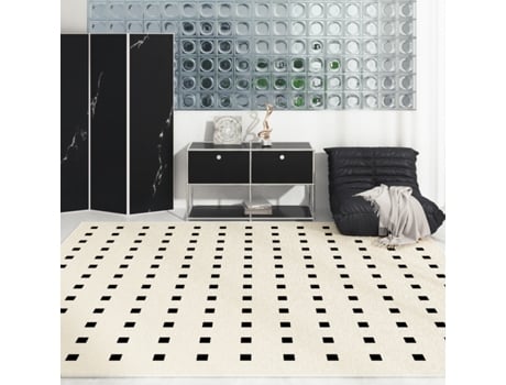 Tapetes para Área de Sala de Estar e Carpetes Antiderrapantes para Decoração de Casa -Blackstone Apartment A EVELTEK 200x250cm