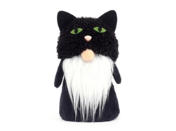 Boneca Sem Rosto Pelúcia Halloween Cor Preta 5.1x3.0x2.4in