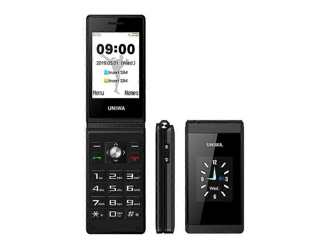 Telefone Barra 2g Uniwa X28, Tela Dupla De 2,8 Polegadas