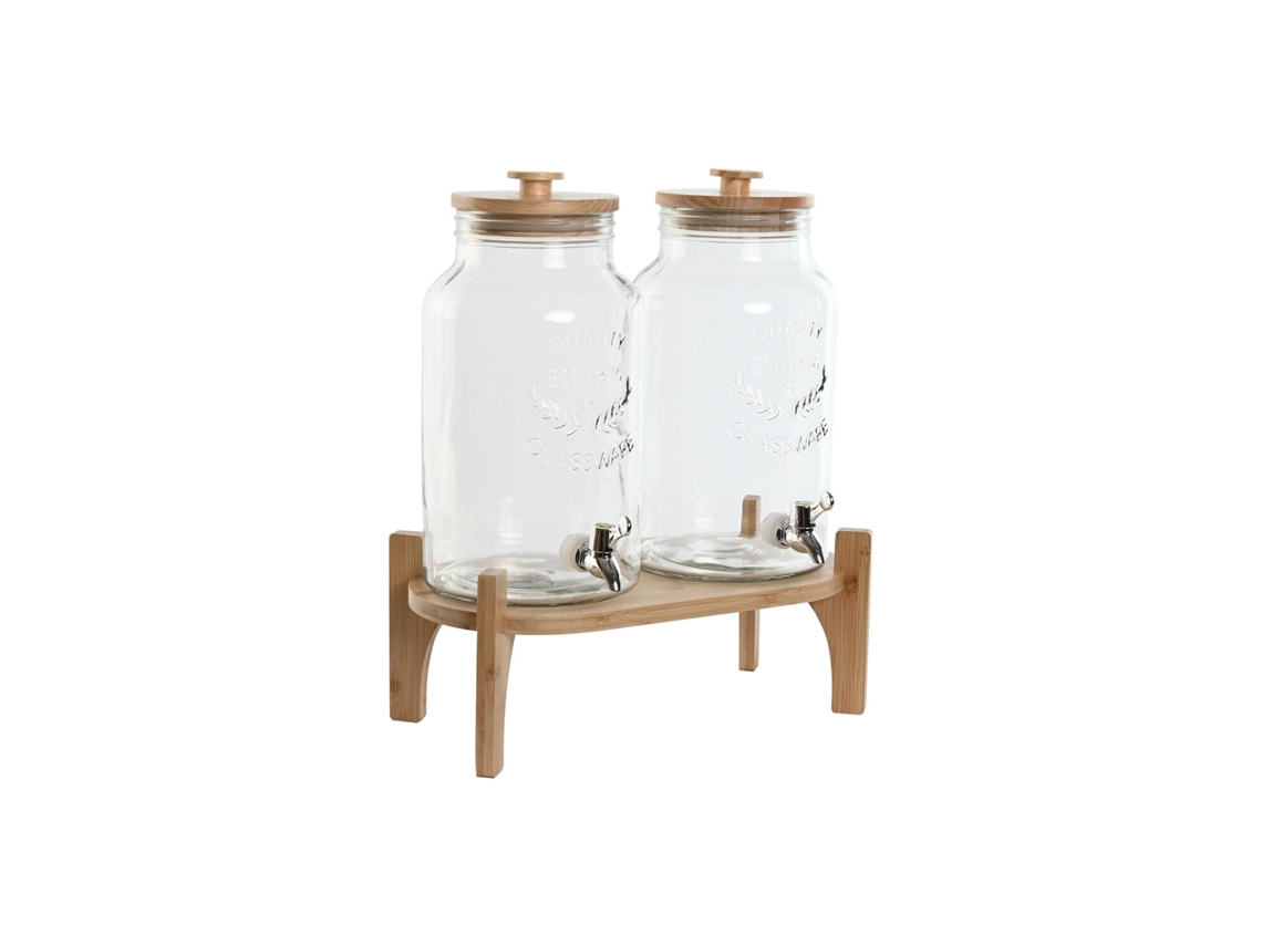 Conjunto de 2 Dispensadores de Bebidas de Vidro, 5,5l, 37x25x46cm ALEXANDRA HOUSE LIVING