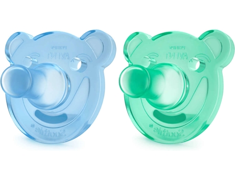 Conjunto 2 Chupetas PHILIPS  Soothie (menino 0-3 meses)