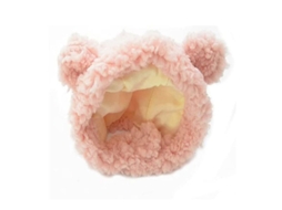 Gorro De Oso Polar Suave Y Caliente Para Gatitos Y Cachorros Ajustable Con Velcro Para Disfraces Y Decoración