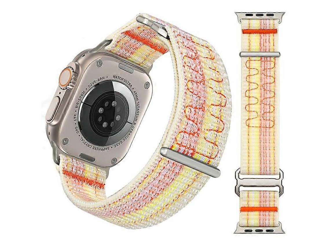 Compatível com Apple Watch Series 9, 8, 7 (41 mm), 6, 5, 4 SE (2023), SE (40 mm), 3, 2, 1 (38 mm), pulseira de nylon ajustável Wa Chennnls (2022)