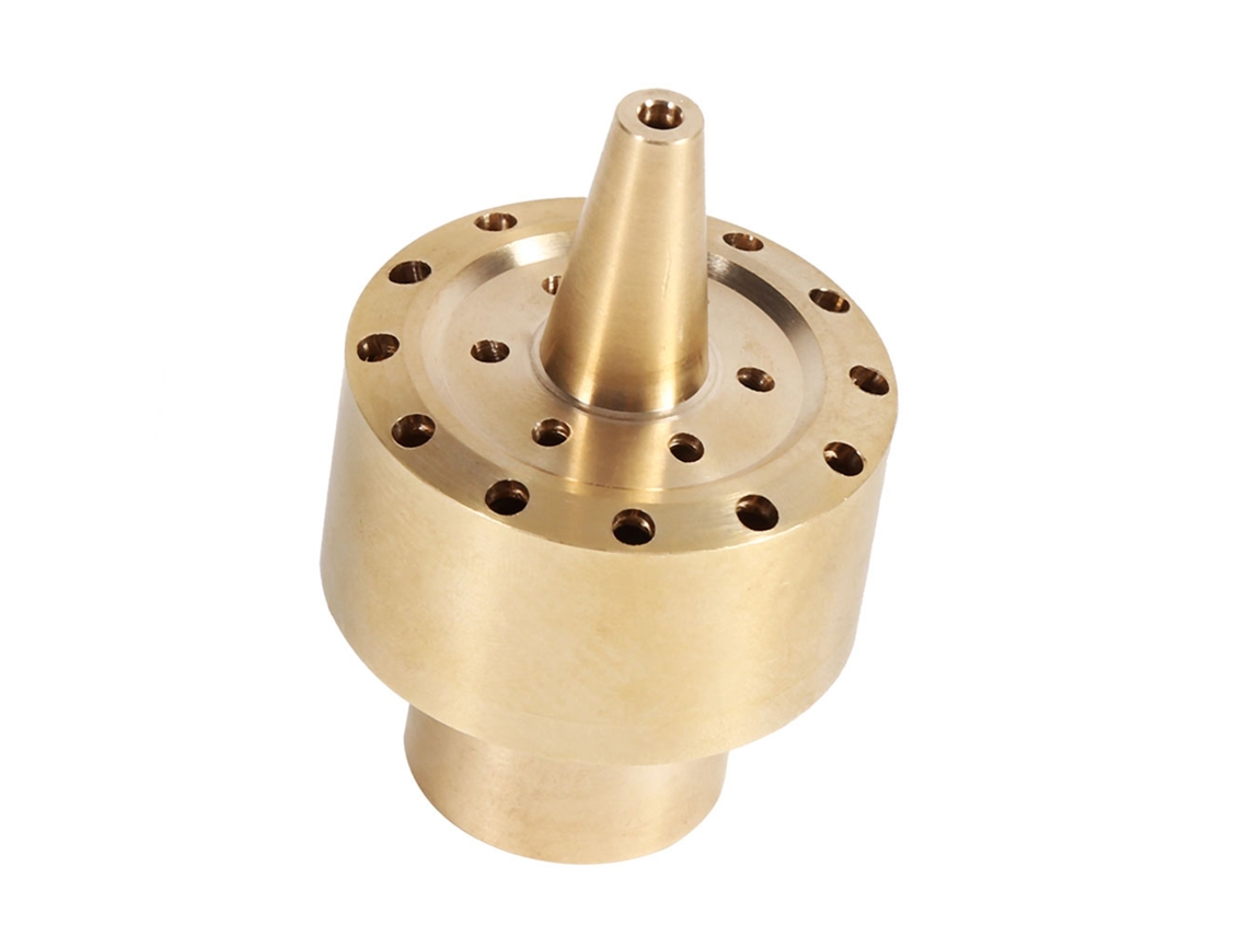 Bico De Sprinkler De Bronze Para Fonte De Jardim Com Coluna Dourada 1/2