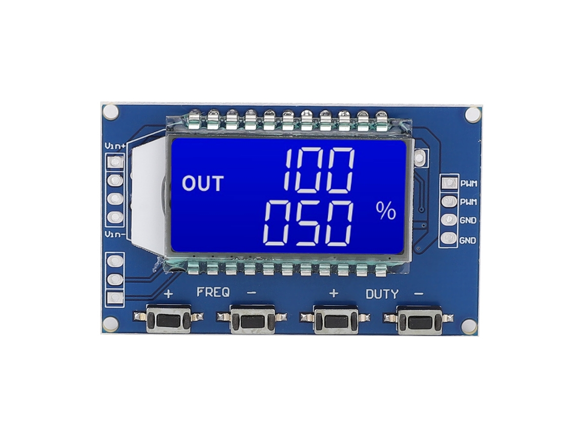 Yuru módulo Gerador de Sinal Quadrado Pwm Ajustável Frequência Ciclo de Trabalho com Tela Lcd Azul